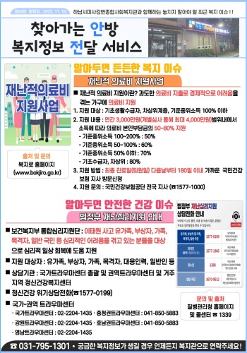제84호 찾아가는 안방 복지정보 전달서비스 이미지