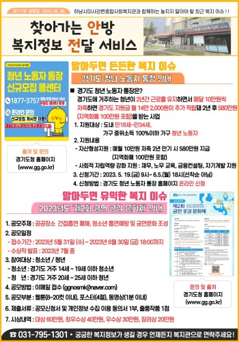 제111호 찾아가는 안방 복지정보 전달서비스 이미지