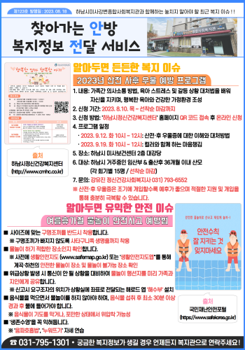 제123호 찾아가는 안방 복지정보 전달서비스 이미지