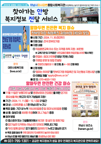 제187호 찾아가는 안방 복지정보 전달서비스 이미지