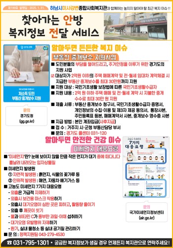 제199호 찾아가는 안방 복지정보 전달서비스 이미지
