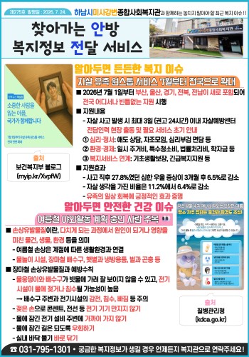 제275호 찾아가는 안방 복지정보 전달서비스 이미지