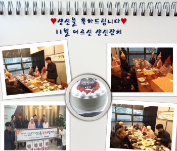 11월 어르신 생신잔치 이미지